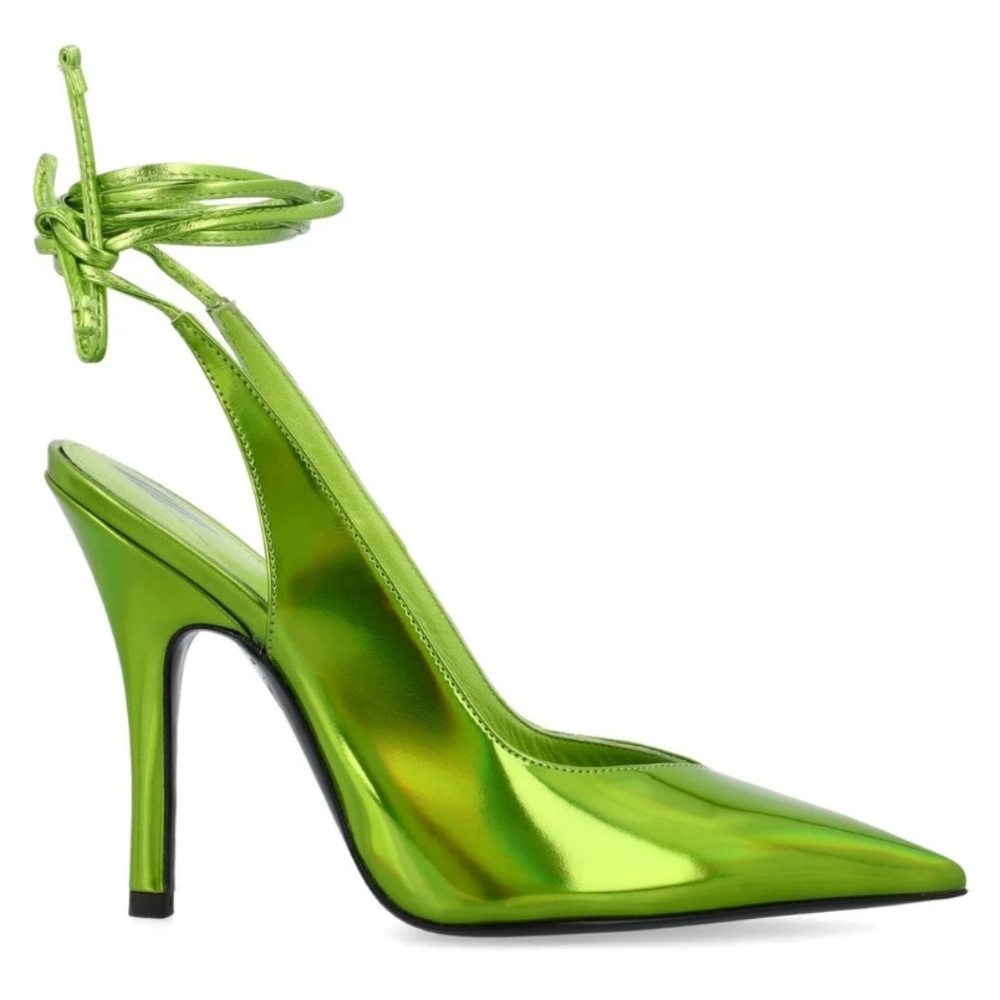 SOLD!! - The Attico Venus Lime Slingback